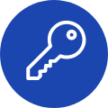 blue key icon