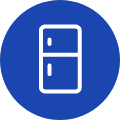 blue fridge icon