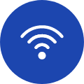 blue wi-fi icon