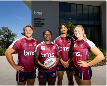 The Queensland Reds mens and women's rugby team, sponsored by StoreLocal